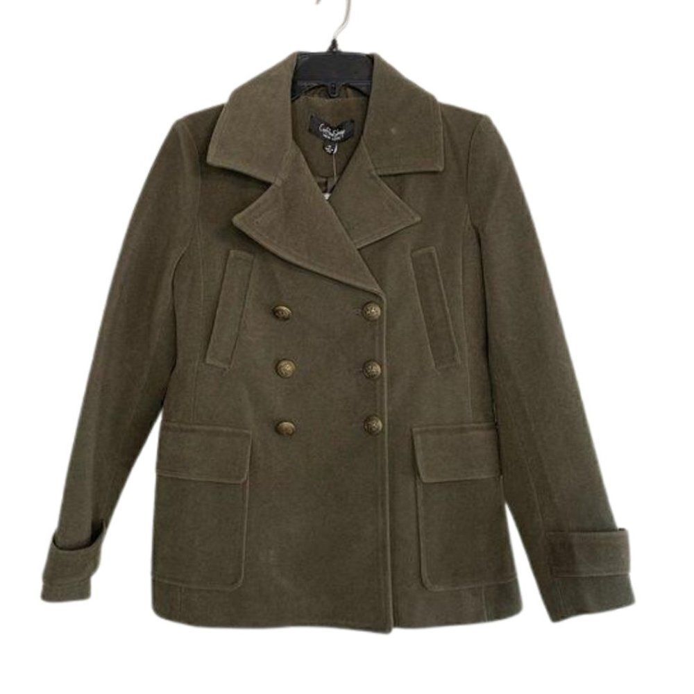 COFFEESHOP Military Olive Peacoat Jacket M NEW